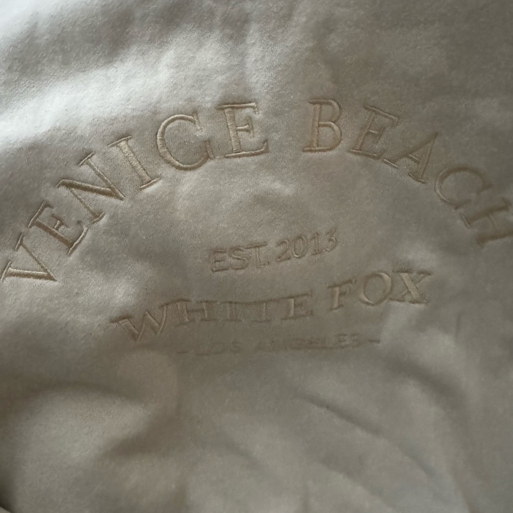 White Fox Cream Sherpa sweatshirt